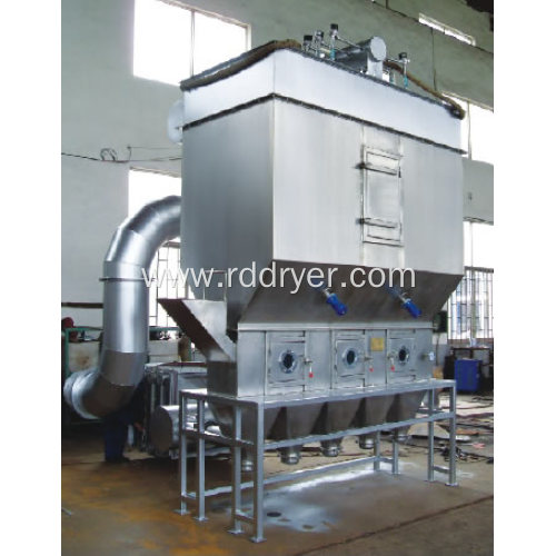 Horizontal boiling drier for copper sulfate crystal